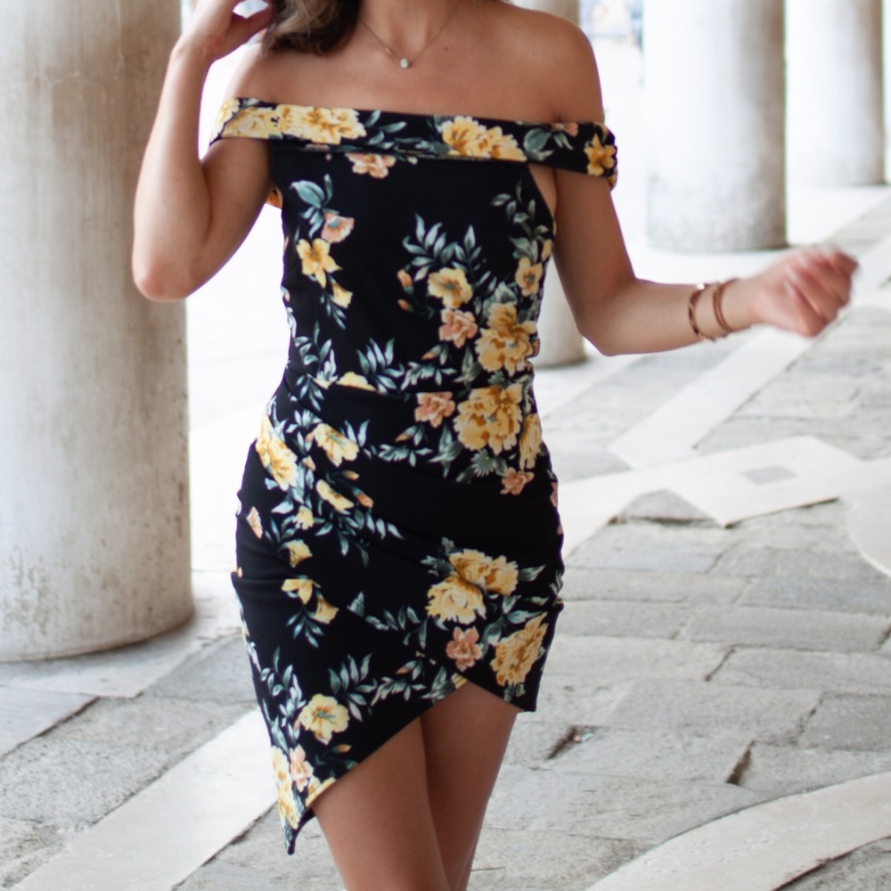 Off TheShoulder Floral Dress